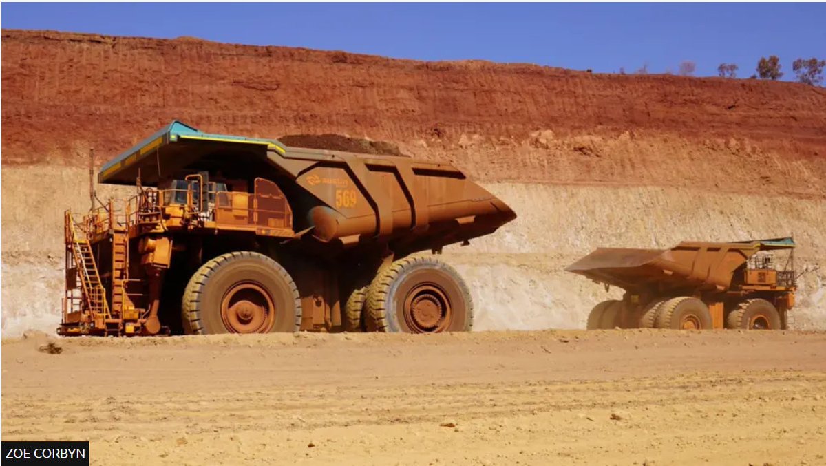 AutoComms_'s tweet image. Massive 300-tonne driverless trucks are transforming mining operations in Western Australia, showcasing the power of cutting-edge autonomous technology #AutonomousVehicles bbc.in/40XTzDW