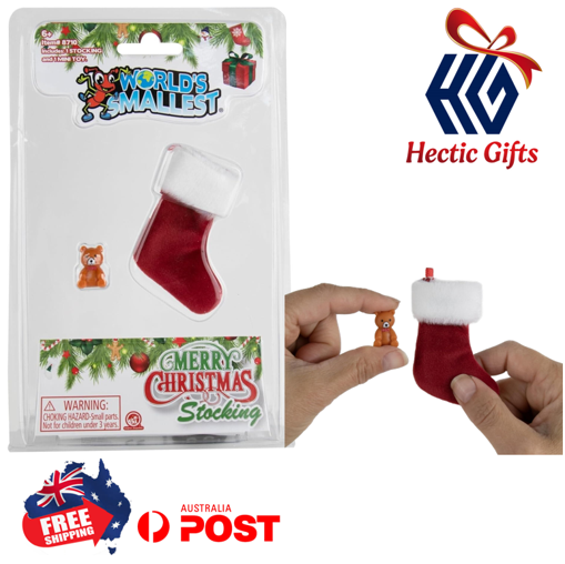 HecticGifts's tweet photo. NEW - The Worlds Smallest Christmas Stocking &amp; Mini Toy

https://t.co/SK7CMdM5G6

#New #HecticGifts #SuperImpulse #SI #TheWorldsSmallest #ChristmasStocking #MiniToy #Minature #Collectible #Christmas #FestiveSeason #FreeShipping #AustraliaWide #FastShipping https://t.co/tpLEr1CHtU