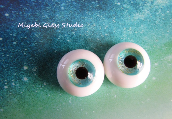 Miyabi 季節限定ネモフィラアイ グラスアイ 16mm（MIYABI GLASS STUDIO 