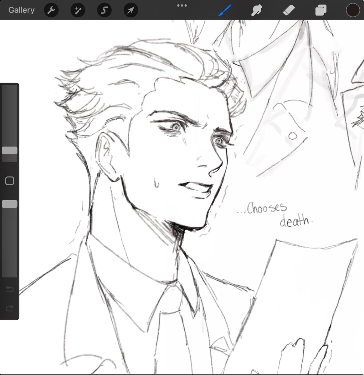 kieran 🍵 is drawing phoenix wright!!! tweet media