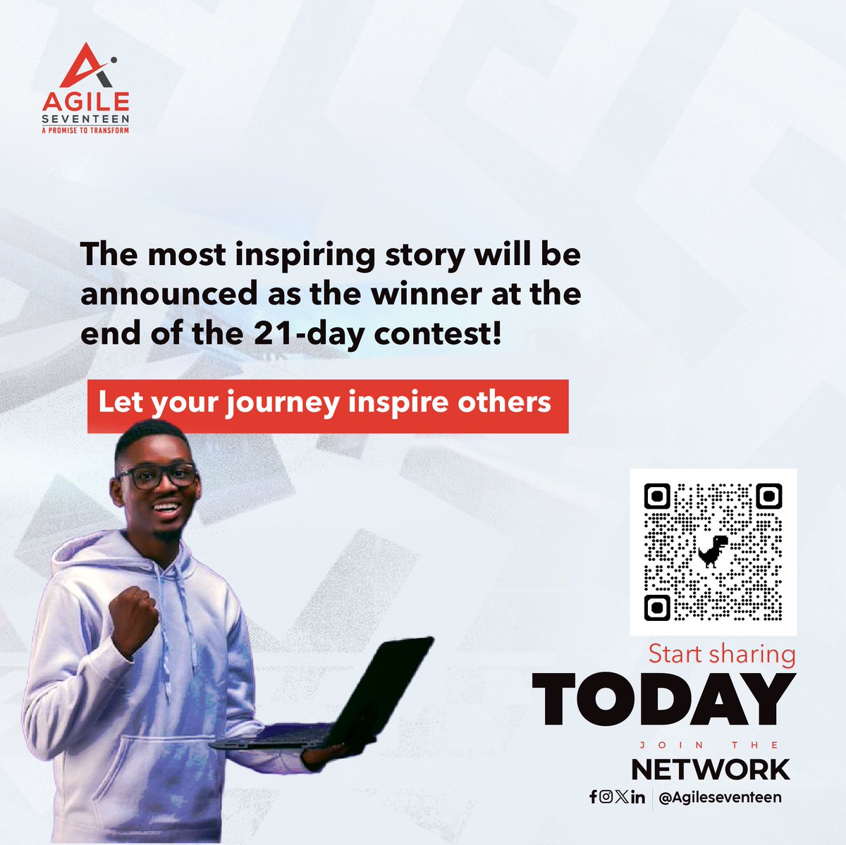 agileseventeen's tweet photo. The SkillNet Story Contest is live!
Don’t miss your chance to share your story and win great prizes!
#contest #Giveaway #skillnet #tech #IT #scrum https://t.co/w1VDt0Uah0