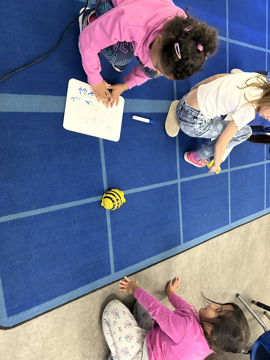 MissLEmmanuel's tweet image. We are practicing creating our own codes on white boards, and seeing if our partner can code the beebot to follow our code! We also watched our beebots and tried to figure out what the code was.🐝
•
@OttCatholicSB @SMYocsb #ocsbMath #ocsbCodes