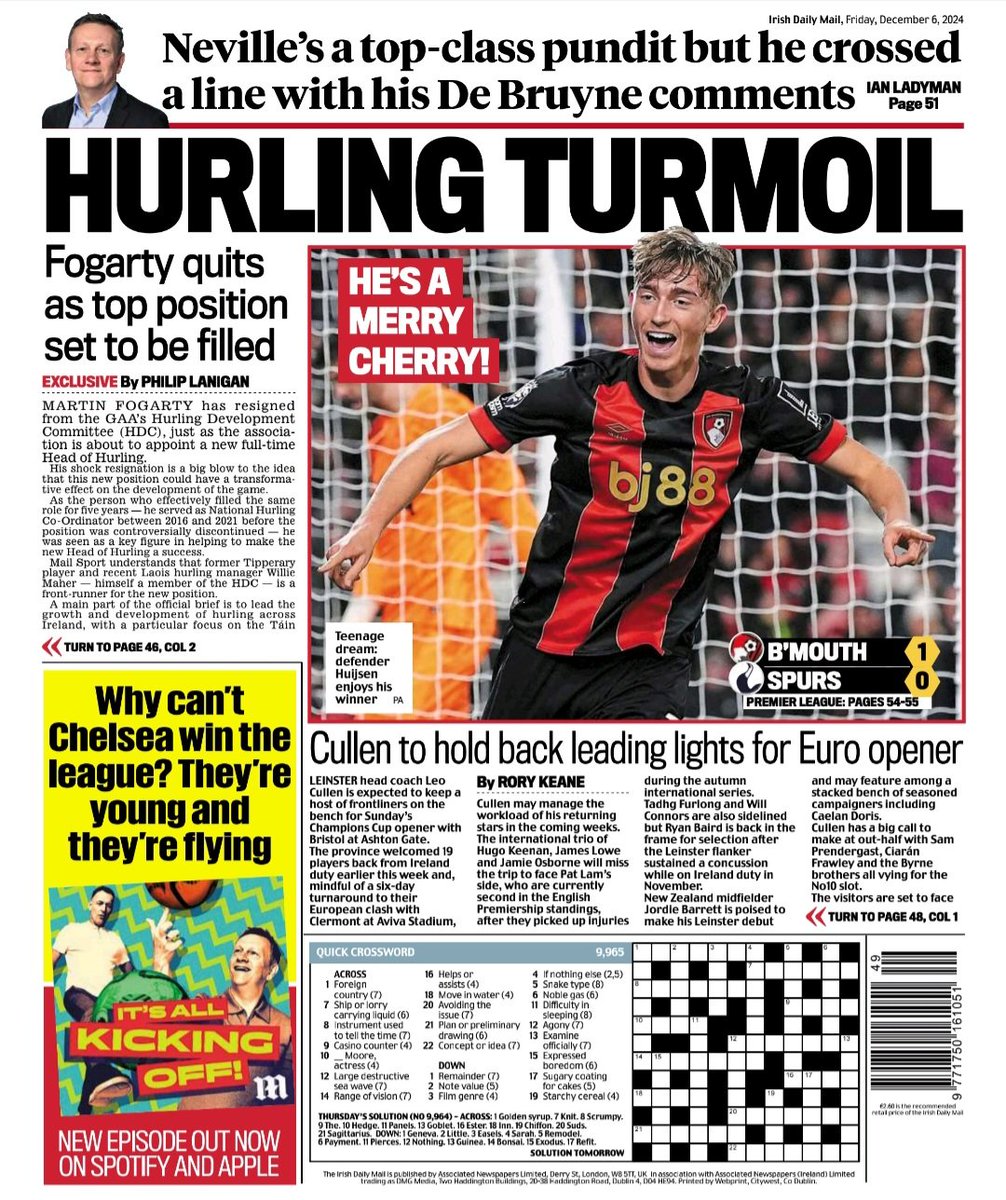 Philip Lanigan (@lanno10) on Twitter photo Martin Fogarty's resignation a blow to the GAA's Hurling Development Committee as Tipperary’s Willie Maher in the frame for new Head of Hurling post.
Story in <a href="/irishdailymail/">The Irish Daily Mail</a> Martin Fogarty's resignation a blow to the GAA's Hurling Development Committee as Tipperary’s Willie Maher in the frame for new Head of Hurling post.
Story in <a href="/irishdailymail/">The Irish Daily Mail</a>