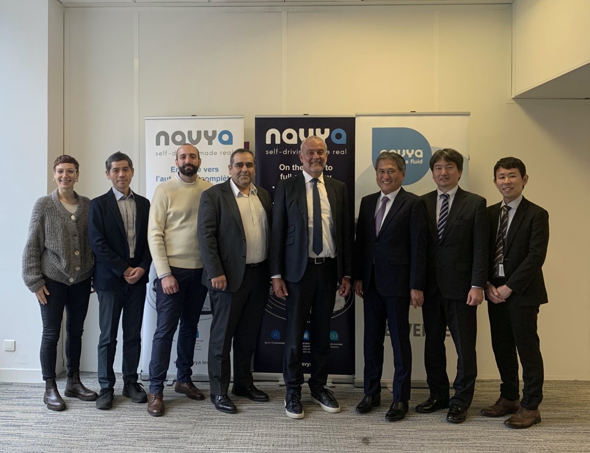 On 5/11, we welcomed a delegation from Japan's Ministry of Internal Affairs &amp; Communications. We explored Japan’s ambitions in autonomous mobility, such as secure communication systems &amp; presented Navya’s solutions: tech roadmap, 3D mapping &amp; data tools &amp; much more.#OfficialVisit