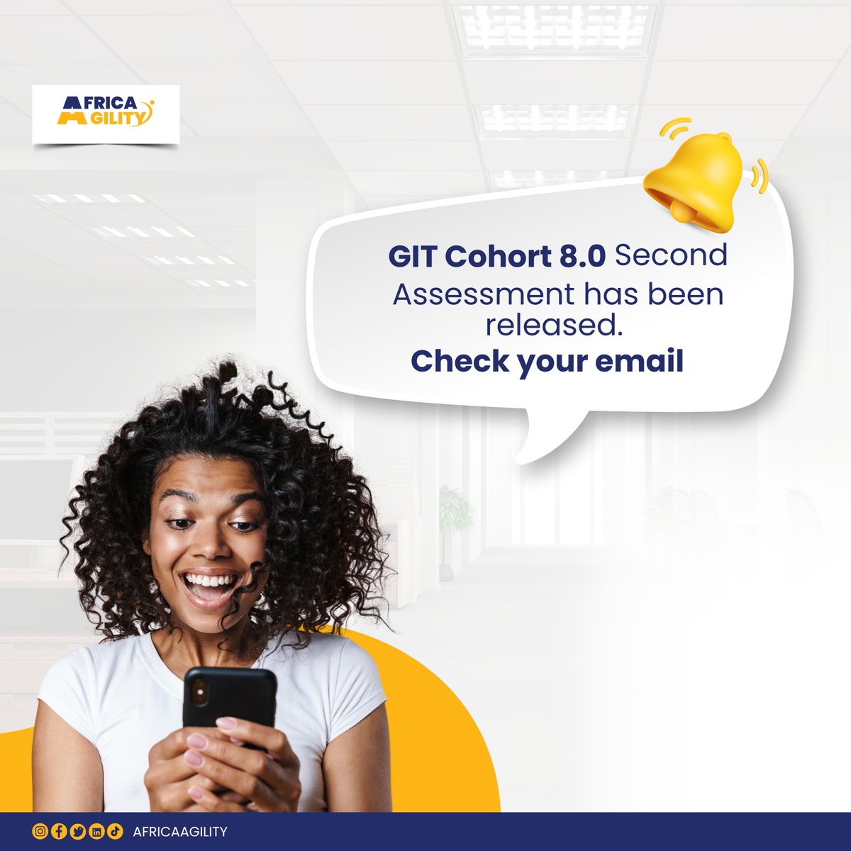 AfricaAgility's tweet image. 📧 Check your email for all the details!

🕒 Deadline Alert: The assessment window closes on Tuesday, December 10th, 2024, at 11:59 PM WAT. 

PS: If you didn’t receive an email, unfortunately, you didn’t progress to the next stage.

#AfricaAgility #GITCohort8 #FinalAssessment