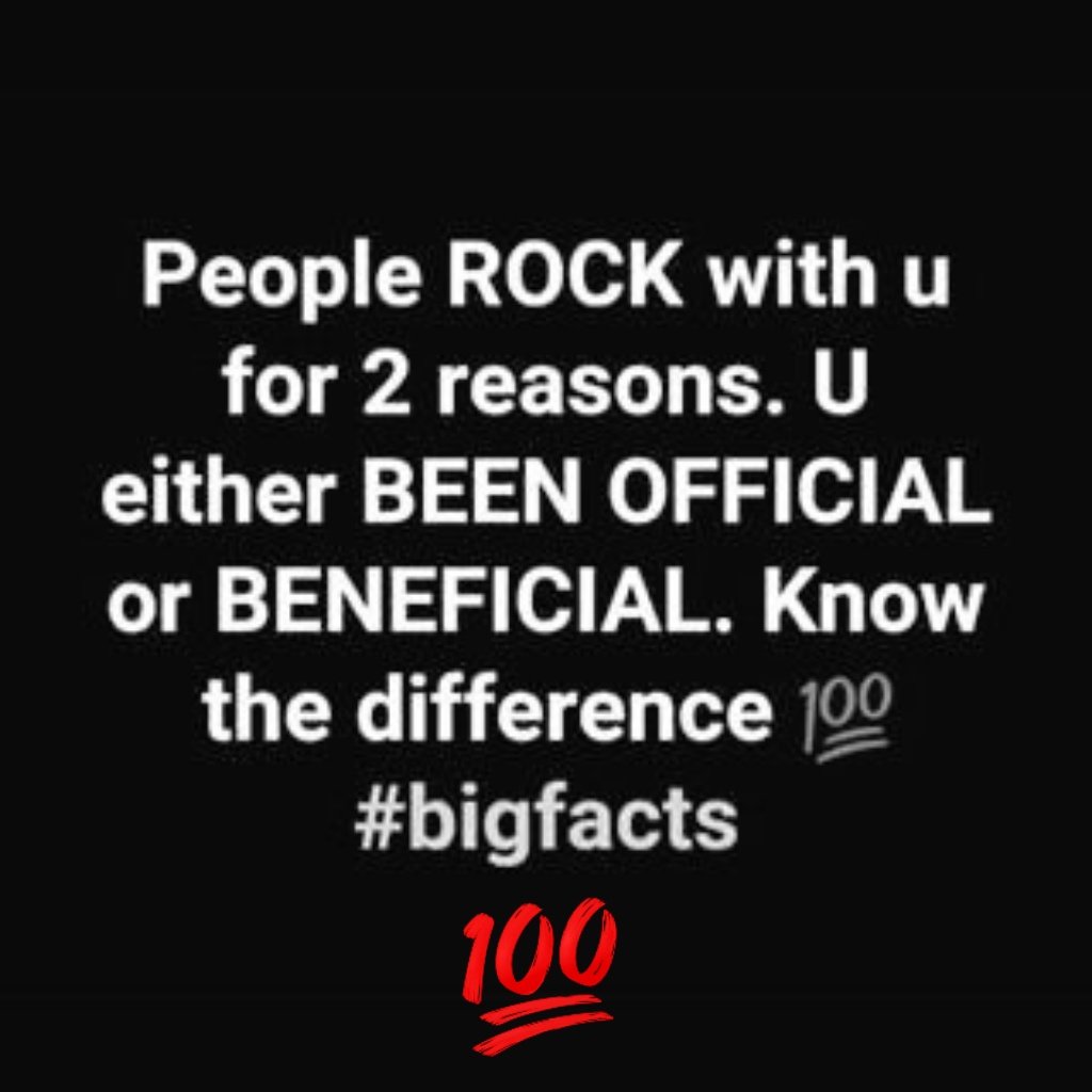 💯 #BigFacts