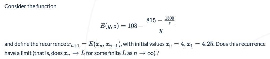 scipython3's tweet image. A numerical analysis of Muller&apos;s recurrence in #Python: scipython.com/blog/mullers-r…