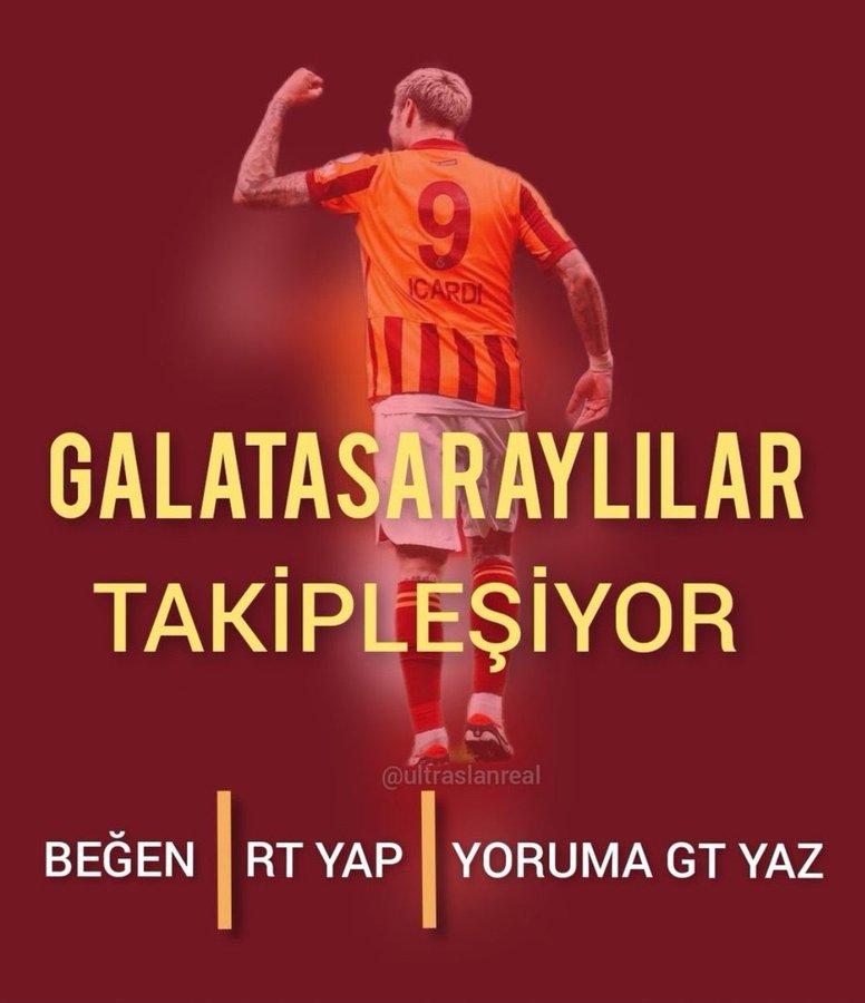 Gün Birlik Olma Günüdür 
Daha Güçlü Sosyal Medya Adına...

⭐ Takipleşelim ❤️💛
⭐ Yoruma GT yaz
⭐ Beğen ve RT yap
⭐ Renktaşlarını takibe al

#Galatasaray #GalatasaraylılarTakipleşiyor #UltrAslan #GSlilerTakipleşiyor #TakipleşmePostu #GeriTakip  #ŞampiyonGalatasaray