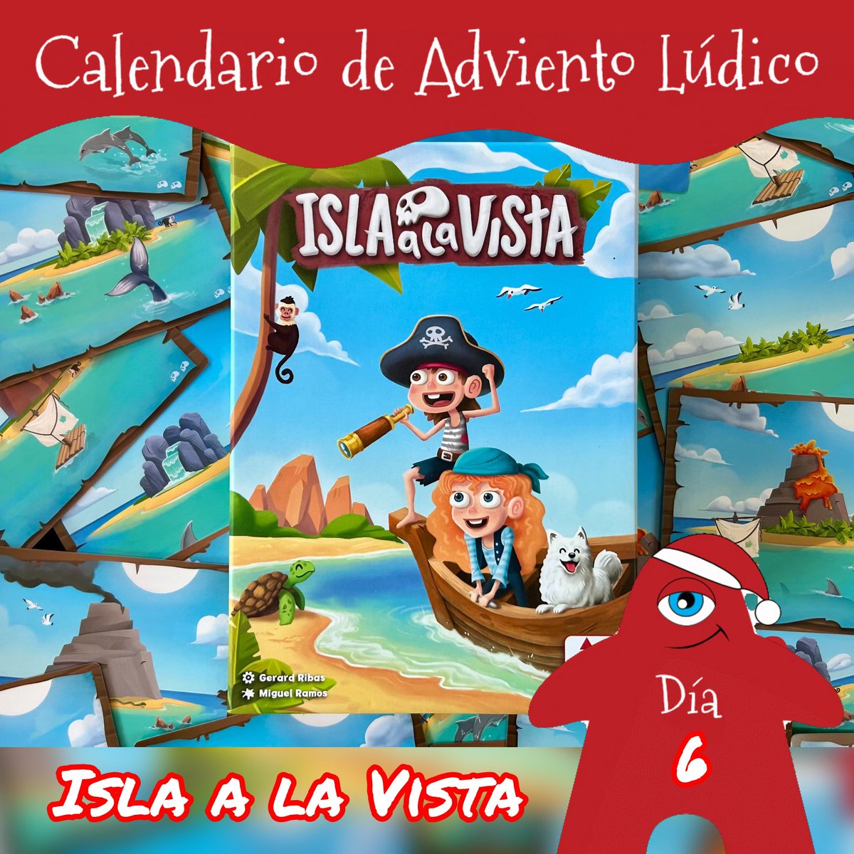 Cuentameunjuego's tweet photo. Día 6 de nuestro #CalendarioDeAdvientoLúdico

ISLA A LA VISTA, un juego de Gerard Ribas lustrado por Miguel Ramos y editado por @Mercurio_Juegos 

👥De 1 a 6 personas.
⏳15 minutos.
🏝️A partir de 6 años.

#LosJuegosDeMesaSonCultura https://t.co/wFx2SdBUgb