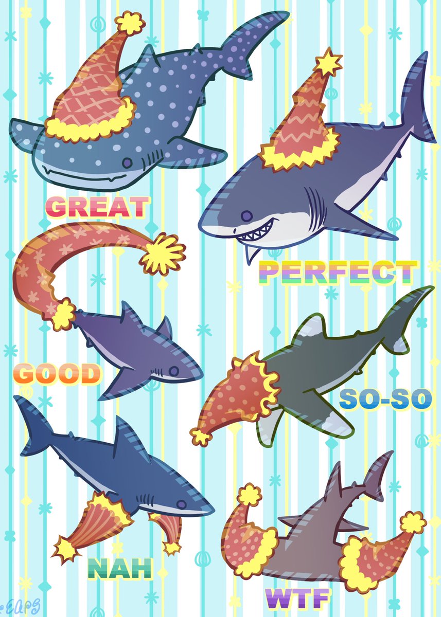 🦈の🎅帽のかぶりかた