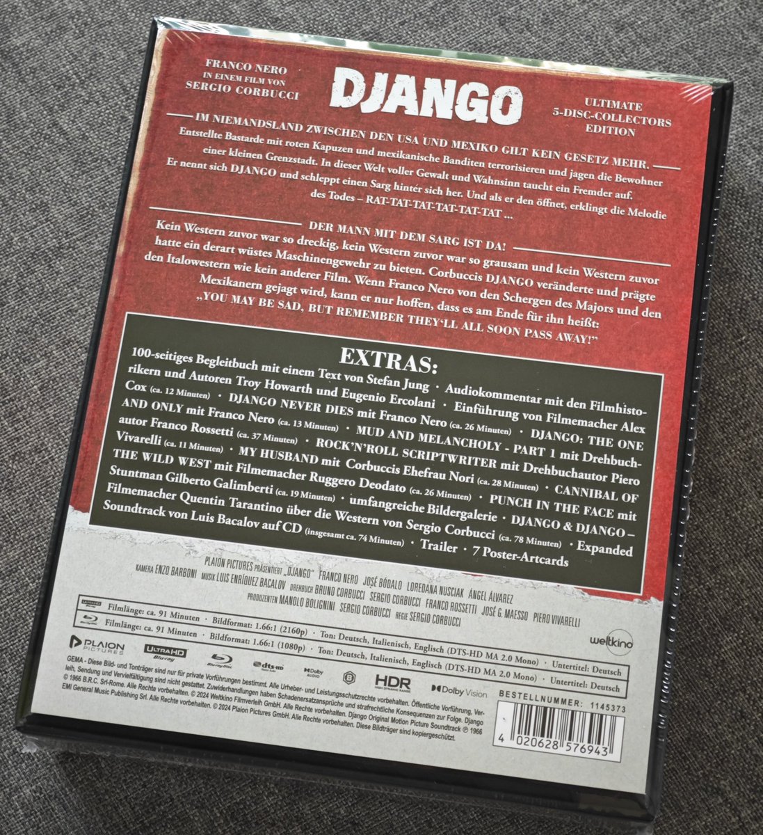 Gestern eingetroffen 😎 Edition passt zum Poster 😉 Check ✅ #Django <a href="/PLAION_PICTURES/">PLAION PICTURES</a>