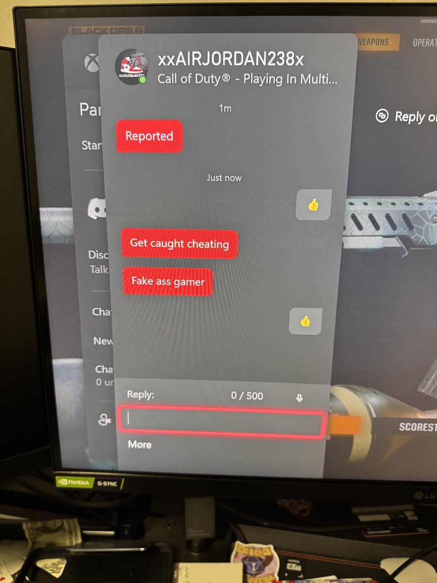 Kodak_Attack's tweet photo. 1. Wasn’t even a good game and 2. Bro is tenth prestige 🤣 fucking cry harder #BlackOps6 https://t.co/wjxd4v8t5g