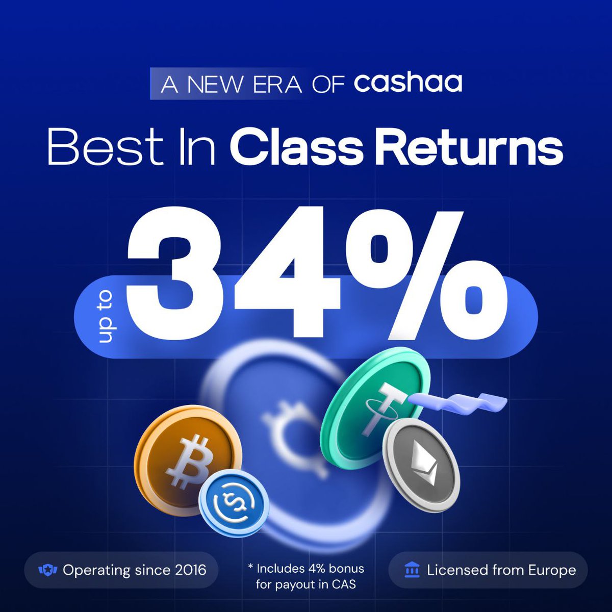 CryptoPanda_gl's tweet photo. 🚀 Unlock Your Crypto's Full Potential with Cashaa! 

Since 2016, Cashaa has been empowering crypto enthusiasts with flexible financial solutions. Join the future of finance with Diamond Membership Benefits:

💎 Earn Up to 34% APR on your crypto assets: https://t.co/nwn5LkKZTZ
💎 0% Interest Loans – Borrow funds against your crypto, interest-free! Details: https://t.co/Vl270OQg1f

How to Qualify:

Maintain at least 10% of your portfolio in $CAS tokens to enjoy these exclusive benefits. See more at https://t.co/Vl270OQg1f.

Getting Started:
1. Learn More: 
👩‍💻https://t.co/oZ02PlYqeR
👩‍💻https://t.co/ZnCUWfALOF

2. Download the Cashaa App:
📱iOS: https://t.co/gSulsHsdDq
📱Android: https://t.co/xGXaVSPz1x

3. Buy $CAS from: 

👉🏻 Kucoin CAS/BTC: 
https://t.co/vPkiGm1T9G

👉🏻 Kucoin CAS/USDT: 
https://t.co/iFXIYnIaRR

👉🏻 MEXC CAS/USDT: 
https://t.co/YesdBzob1R

Don’t miss out on this game-changing opportunity! Join thousands maximizing their portfolios with Cashaa! 🌟

#Crypto #DeFi #Cashaa #CAS #CryptoLoans