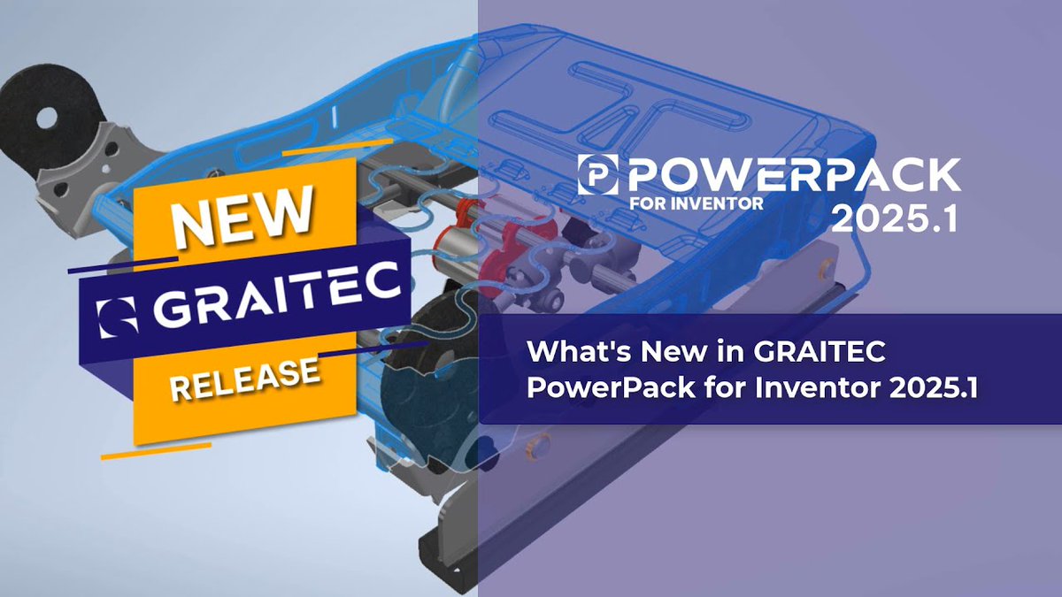 Novedades en PowerPack para Inventor 2025.1: nuestro plugin  para Autodesk Inventor, ofrece mejoras para diseñadores e ingenieros 👇🏼

🎥 El vídeo completo de novedades: bit.ly/3BaDqAl

Si quiere saber todos los detalles de esta actualización: bit.ly/3ZuboZU