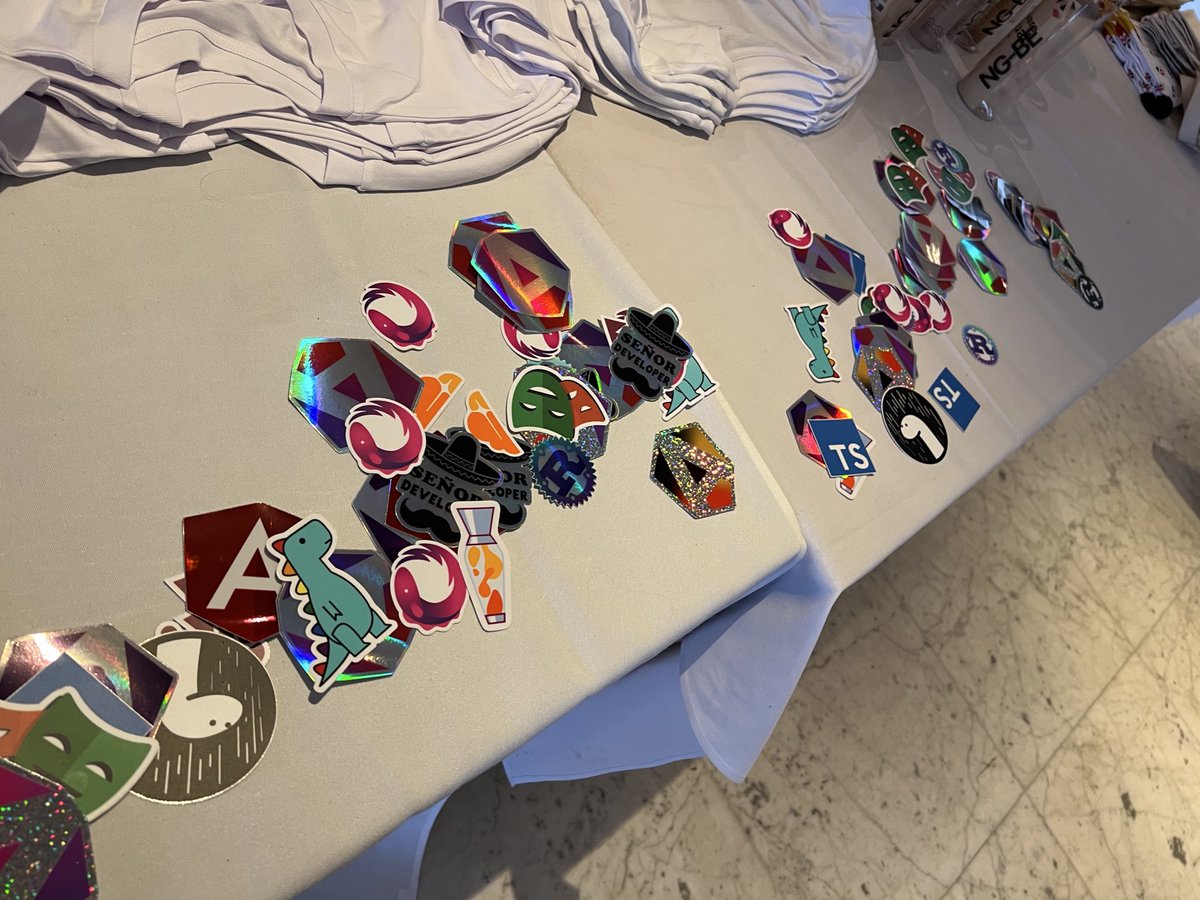 maartentibau's tweet photo. Catch them while you can #devstickers #stickerguy @ngbeconf https://t.co/hwwceeTRln