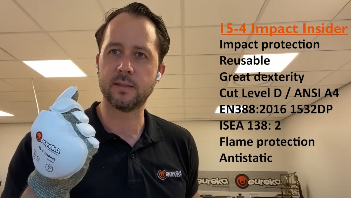 EurekaSafety's tweet photo. Our 15-4 Impact Insider is a reusable, highly durable, multi-function inner glove providing impact, cut and heat protection while providing excellent dexterity: https://t.co/gfJRuxgu6b

Video: https://t.co/LkQdcLvj9n

Contact us at eureka@berger.se for expert #PPE advice. https://t.co/aAMVVpiPmJ