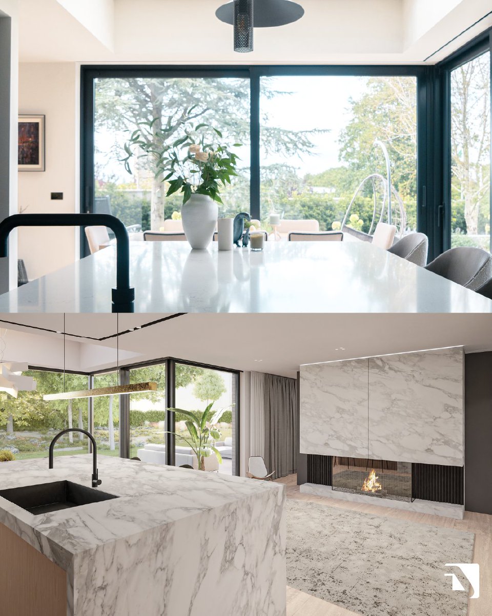 DublinDesignSt's tweet photo. We are delighted when the final results are as good as our design visualisations. Comparing before and afters at this substantial home refurbishment.    https://t.co/dynblovo0Z https://t.co/Dd4jepvIST
