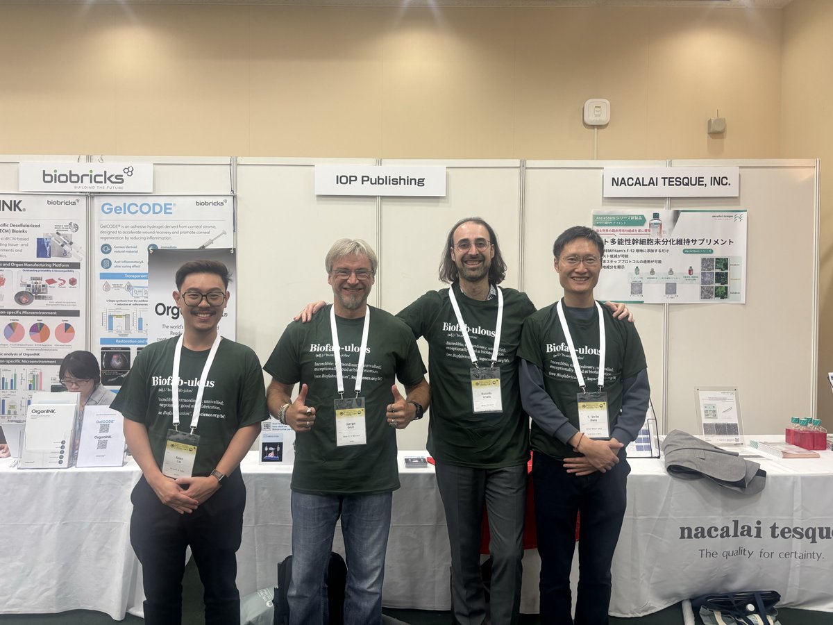 Thank you to all attendees that came to say hello at the Biofabrication 2024 conference! You are all Biofab-ulous. We look forward to seeing you next year!   #Biofabrication ow.ly/onRe50Ultvc