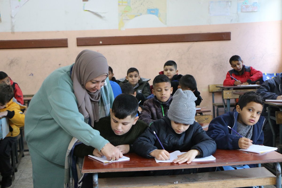 UNRWA's tweet image. In #Lebanon, the 2024/25 school year is finally underway. Most students are back in classrooms.

To ensure a safe reopening following the ceasefire, UNRWA teams are rehabilitating schools that were used as shelters with remote learning offered temporarily in these locations.