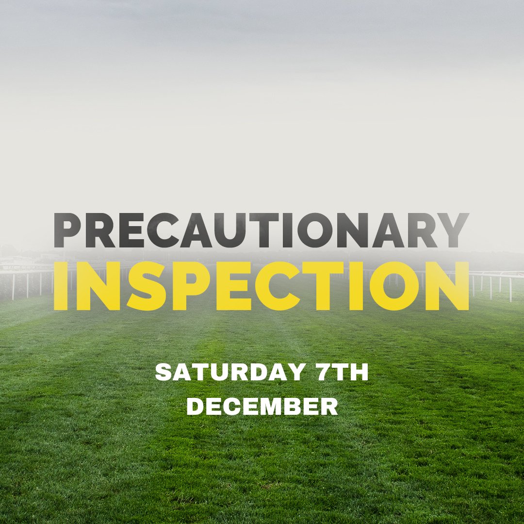 There will be a precautionary inspection at 0730 tomorrow (7th Dec) ahead of our Christmas Party Raceday.   

This is due to the high winds that have been forecasted for tonight and Saturday morning.  

Keep an eye on our social media accounts for further updates.