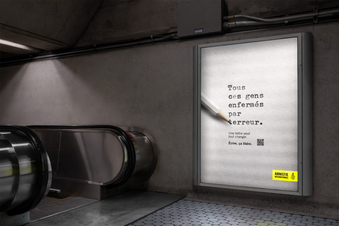 creapills's tweet photo. “Une lettre peut tout changer” - La dernière campagne d’Amnesty International est brillante https://t.co/Av9iu0yA0v