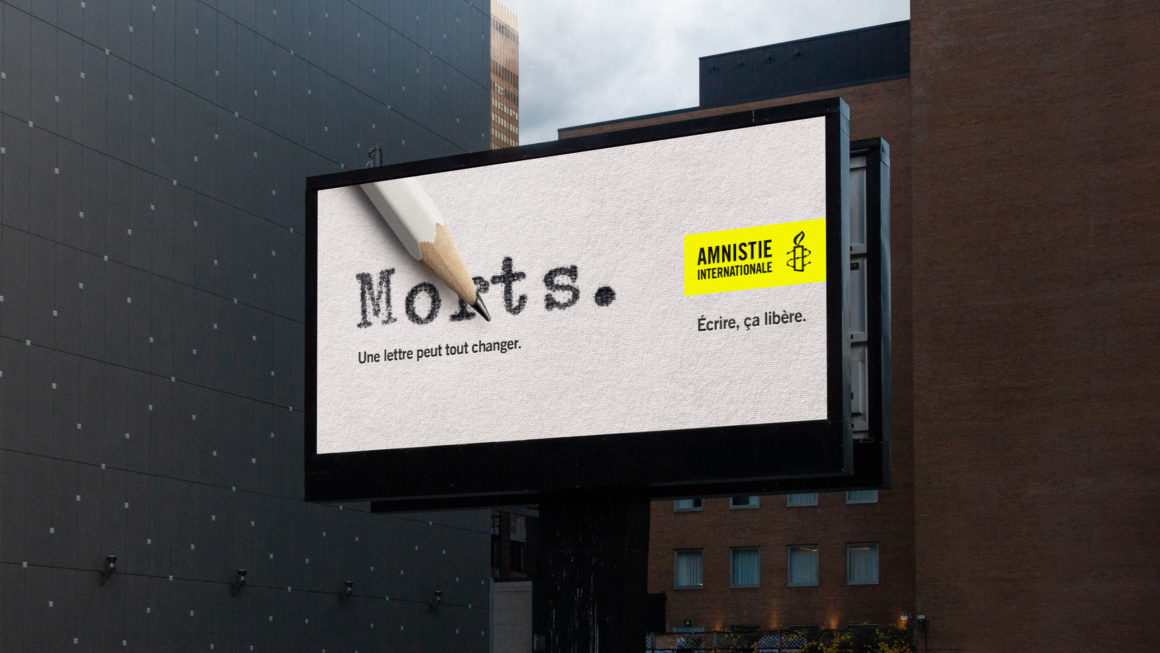 creapills's tweet photo. “Une lettre peut tout changer” - La dernière campagne d’Amnesty International est brillante https://t.co/Av9iu0yA0v