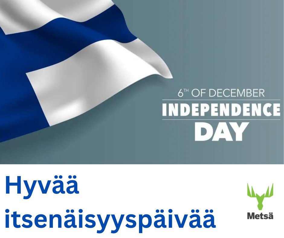 Happy Independence Day for all our colleagues in Finland.
