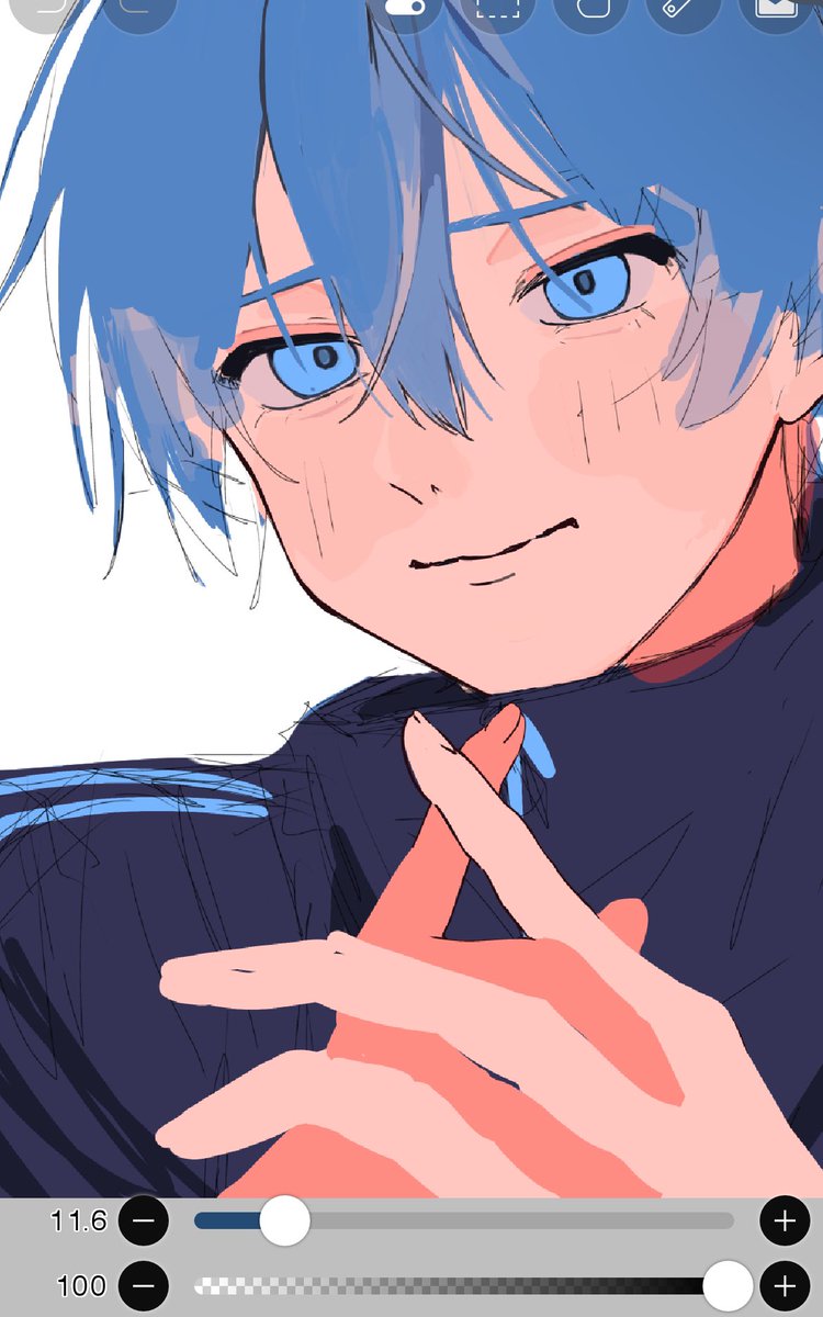 赤面しか描いてない