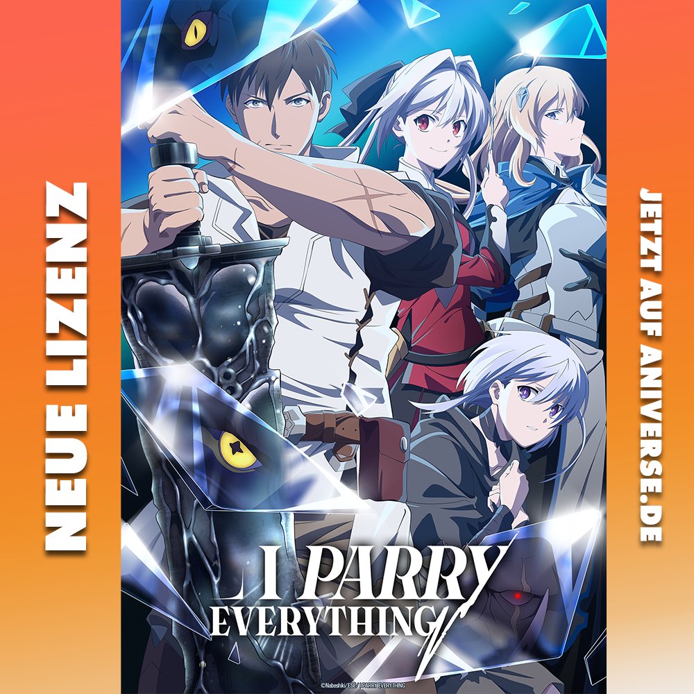 Action Nachschub! 🤩🔥

Mit I PARRY EVERYTHING ist auf aniverse aktuell unsere neueste Lizenz gestartet!

Staffel 1 von #IParryEverything könnt ihr jetzt hier anschauen 👇
bit.ly/IParryEverythi…