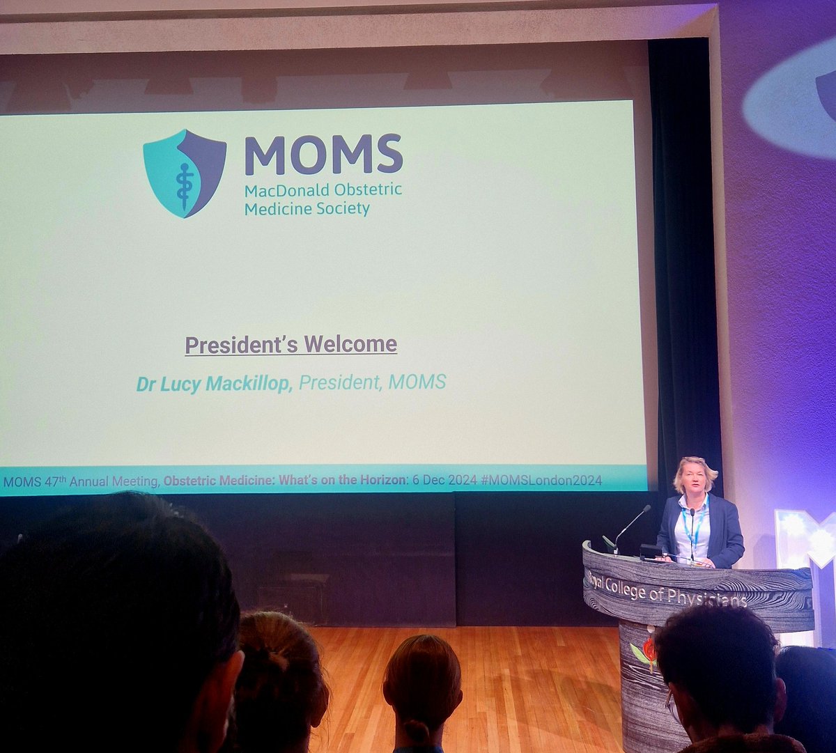 #MOMSLondon2024 Thrilled to be at such a busy conference. Hardly an empty seat!