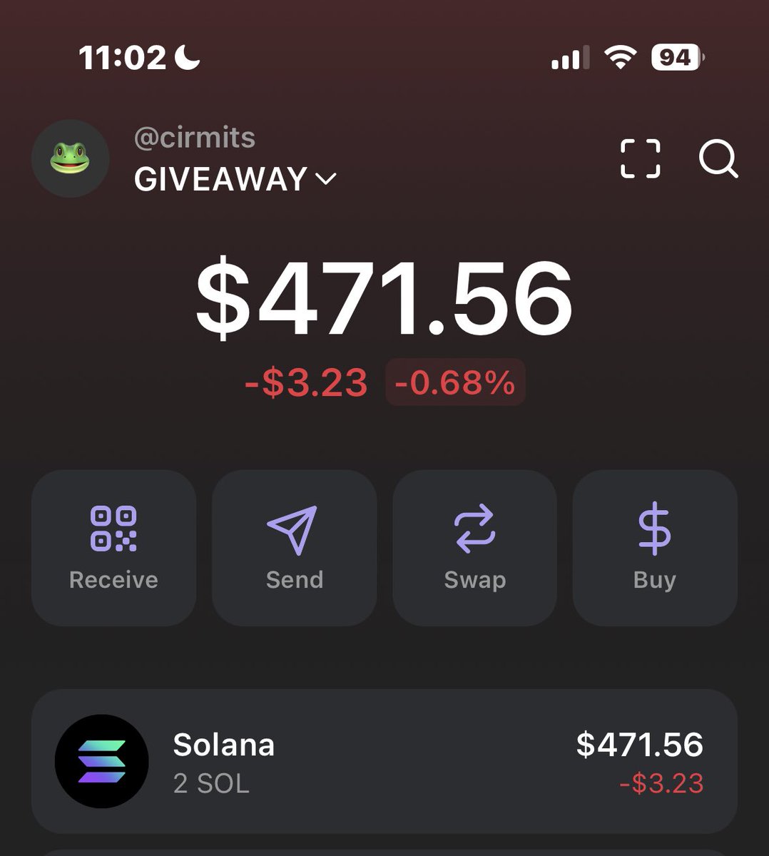4 people will get 0.5 SOL to follow the challenge wallet. 

Like rtw and book mark the tweet below.

SHOW PROOF OR IM FADING YOUR COMMENT !!!