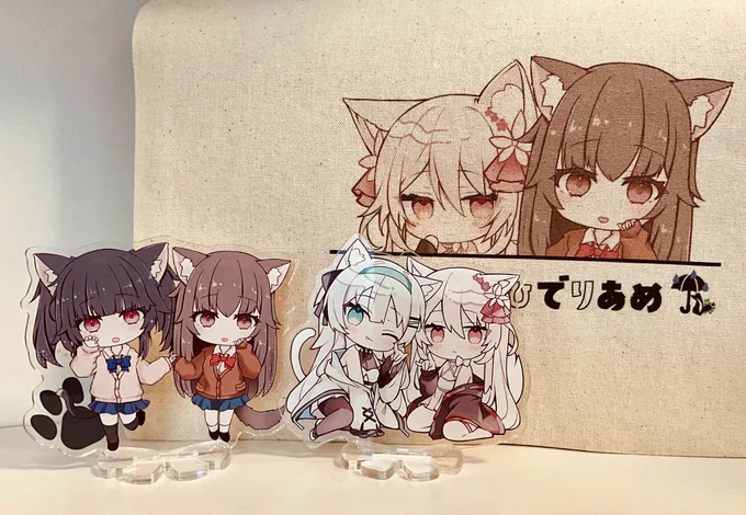 冬コミ新刊セット用のトートとアクスタ可愛くできたから見て欲しいー! 