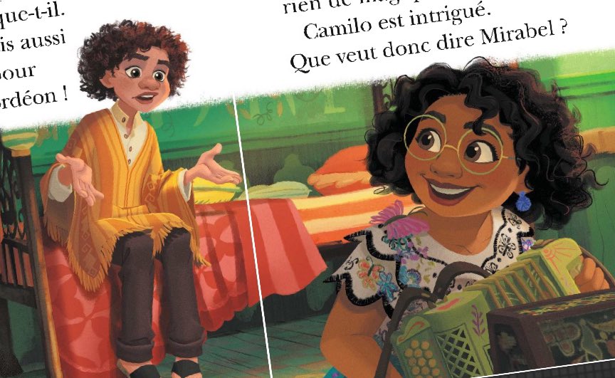 ミラベルのベッドに腰掛けてる事実
内股の事実