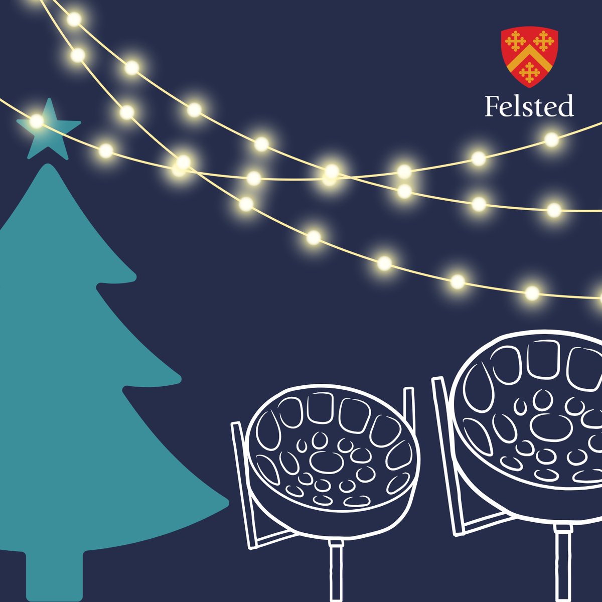 ⚠️Event postponed due to high winds expected at weekend
🎄✨Join us to celebrate the festive season! The Felsted Parents Steel Band will be performing at the Felsted Village Christmas Light Switch On at the later date:
📅Tuesday 10 December
🕔6:30PM
📍By The Swan
#FelstedWelcomes