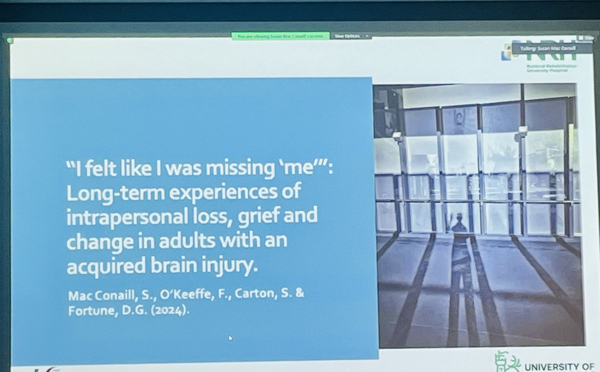 TUH Psychology (@tuh_psychology) on Twitter photo “I felt like I was missing me” wonderful account of loss and grief after #acquiredbraininjury from Susan McConnaill
Sense of self is so important
<a href="/DONPSI/">PSI Division of Neuropsychology</a> <a href="/PsychSocIreland/">Psychological Society of Ireland</a> “I felt like I was missing me” wonderful account of loss and grief after #acquiredbraininjury from Susan McConnaill
Sense of self is so important
<a href="/DONPSI/">PSI Division of Neuropsychology</a> <a href="/PsychSocIreland/">Psychological Society of Ireland</a>