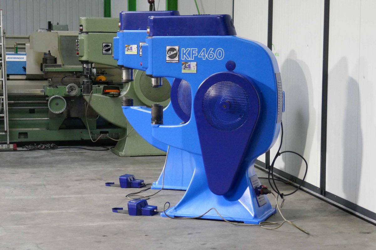 mach4metal's tweet image. ECKOLD - KF 460
MACH-ID 8937Make: ECKOLD Type:KF 460 Year: 1986 
tooling:
FWR1307
FWA 1306
FWA 802T
FWA 1002T
LFA 120S
LFA155T
Number of strokes 300 / 600Min.
Maximum sheet thickness: 4.0mm
Horizontal troath 460mm
Vertical troath 475mm
Max. thickness Stainles 2.0mm
#eckold