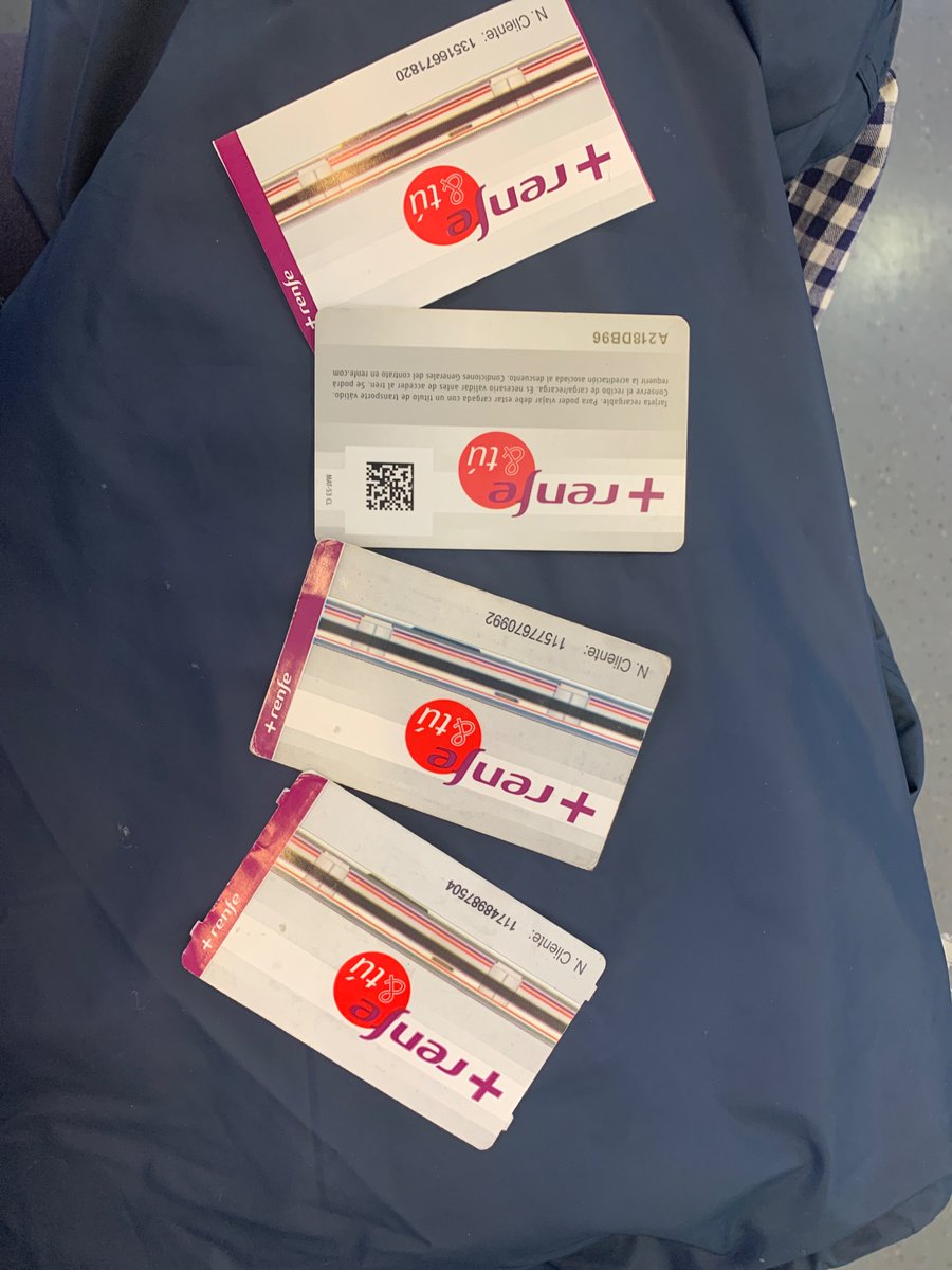 4 tarjetas para sacar el billete de la misma compañía, en 4 provincias… 

 <a href="/Renfe/">Renfe</a> tendrá que replantearse este sistema! 

#Ecologia #renfe #tren #coherencia #sostenibilidad #mejora #estilodevida