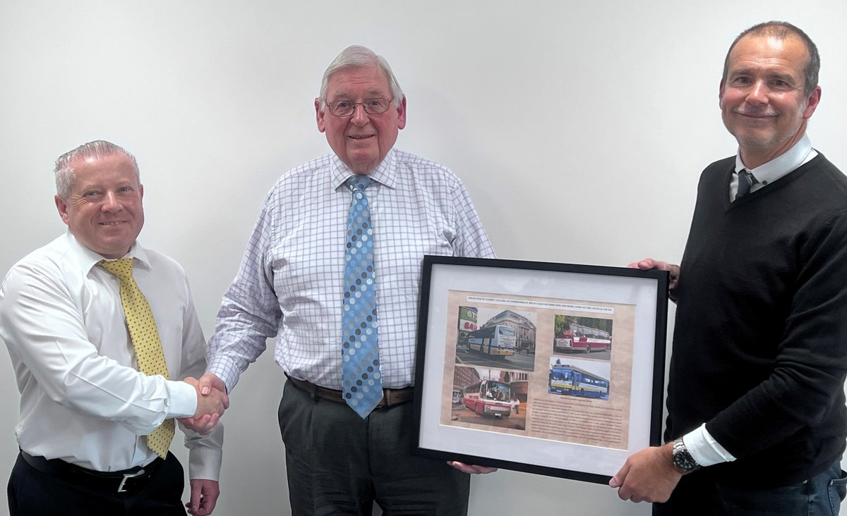 Steve Telling,President of the UKCOA and involved in it and its predecesor,the LTCOA for 35 years. At this months meeting,Steve was presented with some pictures from the industry from 35 years ago and a bottle of whiskey by Tom James and Anthony Marett, as a token of appreciation