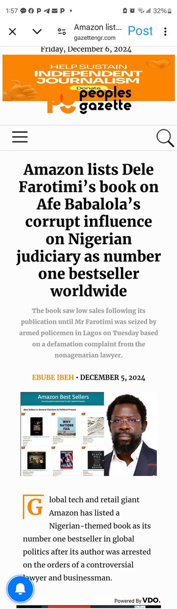 KonarShalom's tweet photo. @GazetteNGR Uncle @DeleFarotimi A victim of Nigeria is the newest or 21 century Biblical Samson character who win more in his captivity.
I love @EmmanuelMacron love for @officialABAT
After 4 years plus of #EndSars
it is now #EndPoliticalDictatorship
#EndThuggery
#EndPoliticalAbduction https://t.co/IX72eg46vl