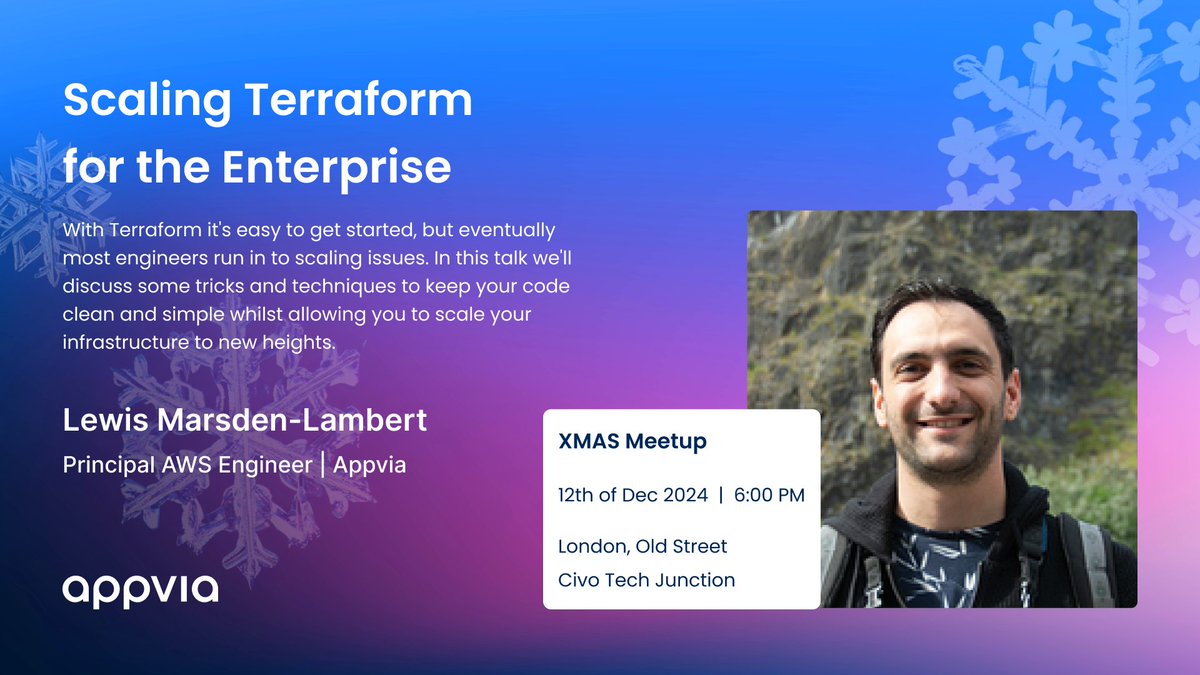 ❄️ With just under a week to go, we're excited to announce Lewis Marsden-Lambert as our final speaker! 

Join us on 12th Dec for talks, networking &amp; festive cheer.

Register now 👉 hubs.ly/Q02-HvPc0