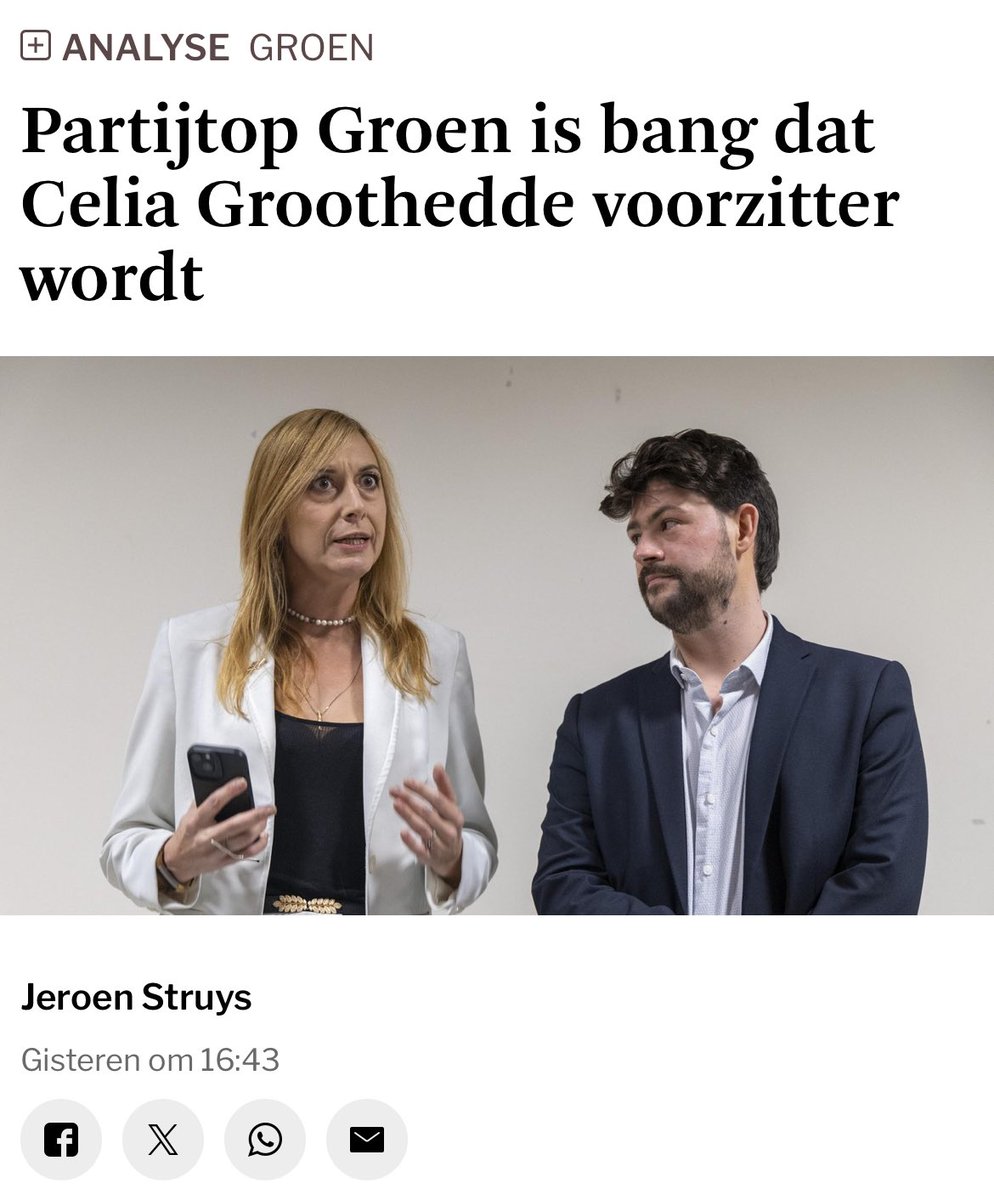Partijtop, niet verkozen kandidaten en achterban houden wake na voorzittersverkiezingen van Groen. #bewaartweet