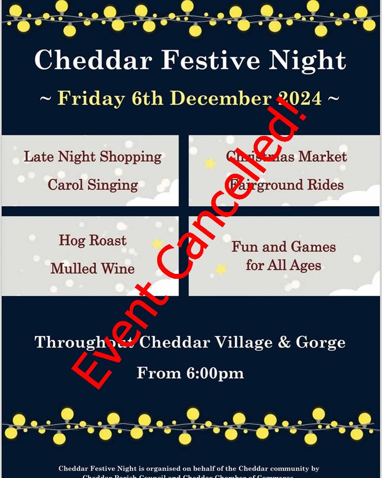 ***EVENT CANCELLED***
We are very sorry but due to the weather warning for wind, tonight's festive night is cancelled.