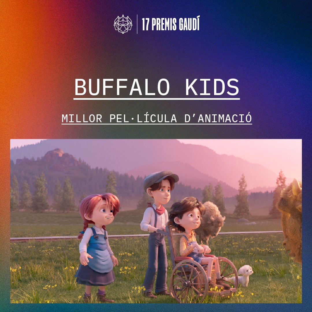 Muchísimas gracias a <a href="/academiacinecat/">Acadèmia del Cinema Català – Premis Gaudí</a> por la nominación a MILLOR PEL·LÍCULA D’ANIMACIÓ de #BuffaloKids.
.
Desde <a href="/4CatsPictures/">4 Cats Pictures</a> queremos aprovechar también para felicitar al resto de nominados.
.
#4catspictures