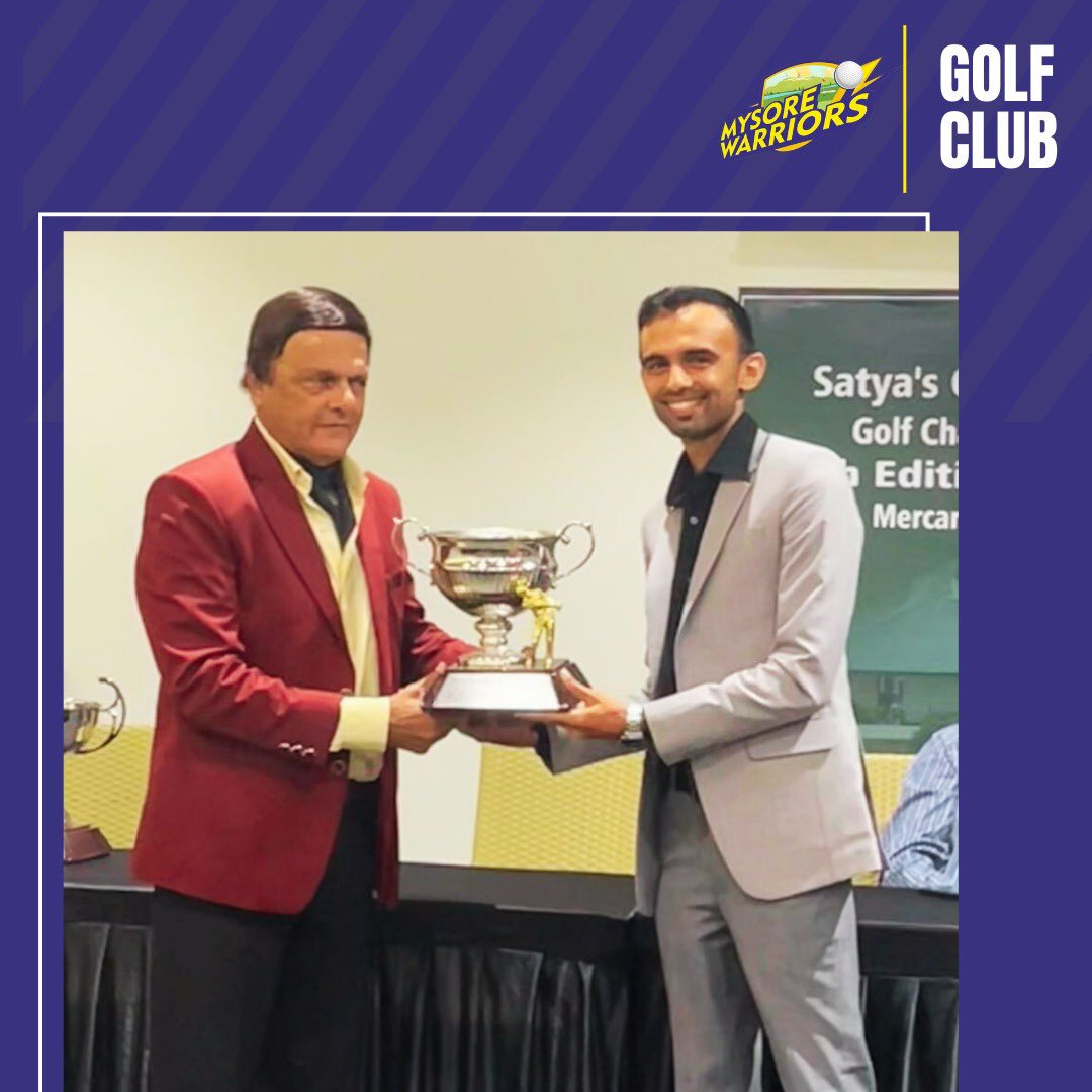 Introducing our key player : Chengappa M G.🏌️‍♂️

#MysoreWarriorsGolfClub