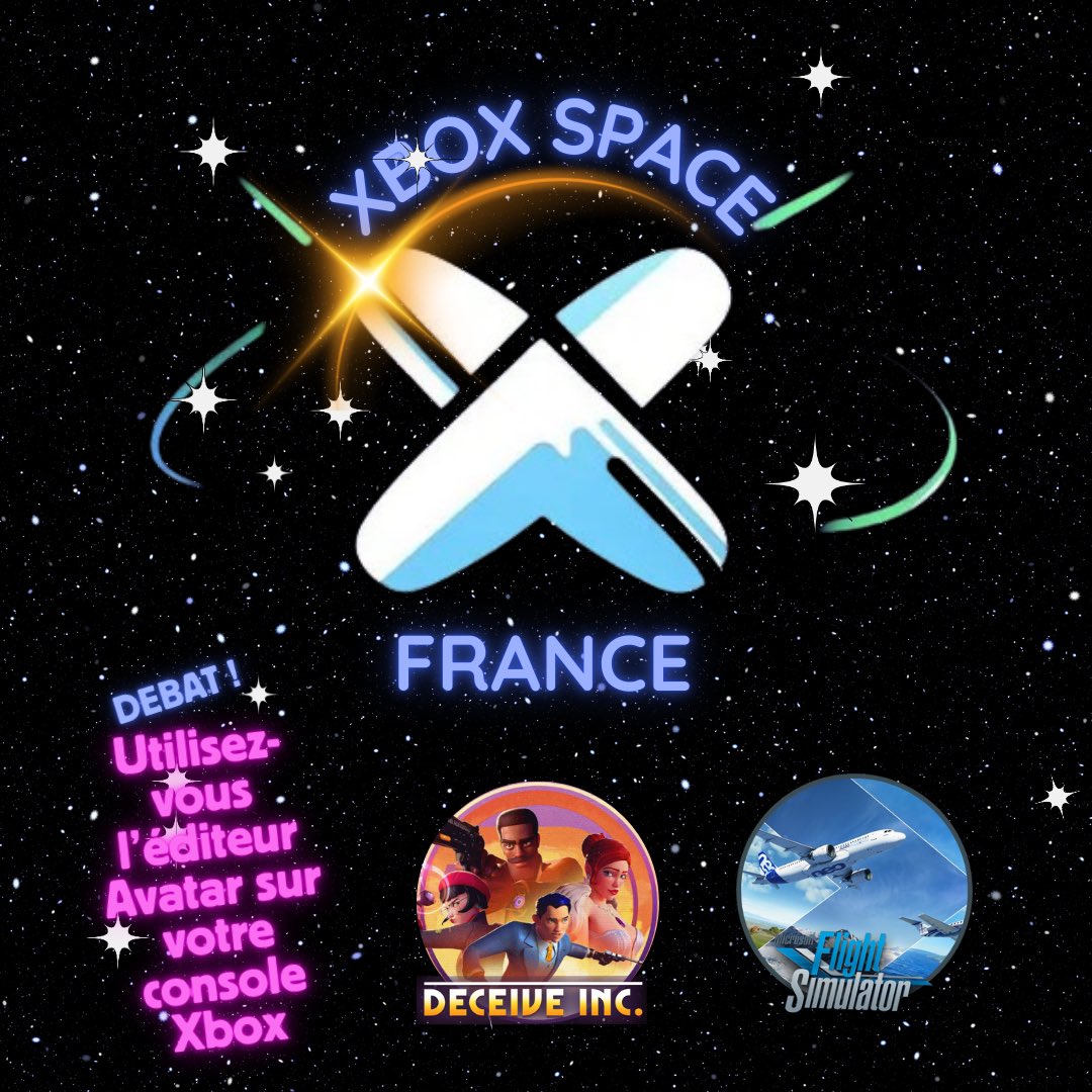 LiveAtenium's tweet photo. L’émission de #XboxSpaceFrance de mercredi est dispo sur votre App de #Podcast.

Au programme de cet épisode, le jeu d’infiltration multijoueurs #DeceiveInc suivie du jeu simulation d’avion #FlightSimulator2024, l’actu du #JV et le débat, utilisez-vous l’éditeur Avatar sur votre console #Xbox. 

Liens du podcast dans les commentaires.