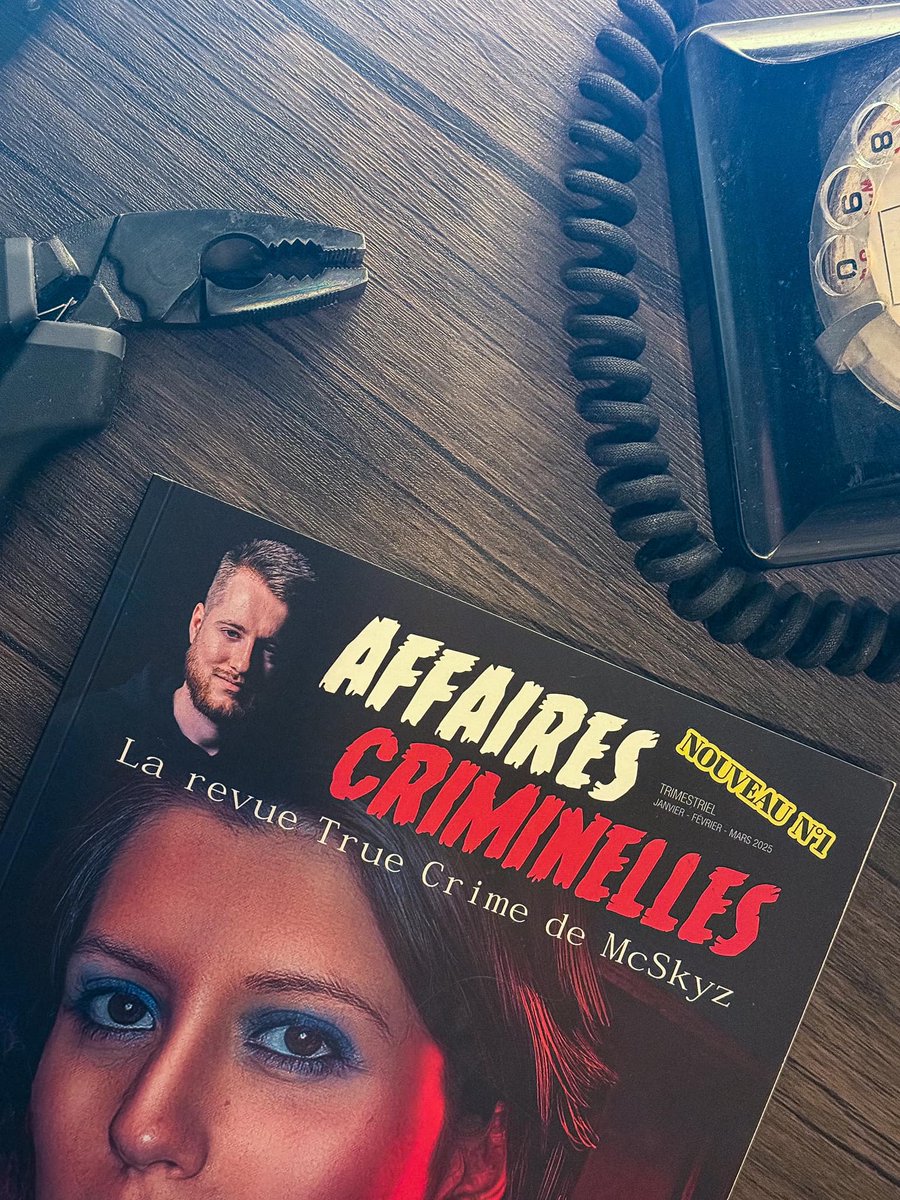 McSkyzyoutube's tweet photo. Le tout 1er numéro d'Affaires Criminelles est arrivé !! 🔥

J-13 pour découvrir ma revue dédiée au True-Crime...👀✍ https://t.co/Zd8oyoIWrY