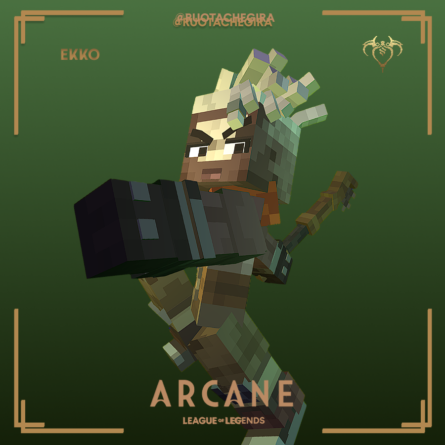 A gallery of all the renders made for my League of Legends and Arcane collection!

artstation.com/ruotachegira 

#Arcane📷 #ArcaneSeason2📷 #LeagueOfLegends #Viktor #Jayce #jayvik #Warwick #Jinx📷 #Vi #Furry #Minecraft #lowpoly #minecraftart #Blockbench #MinecraftCreator