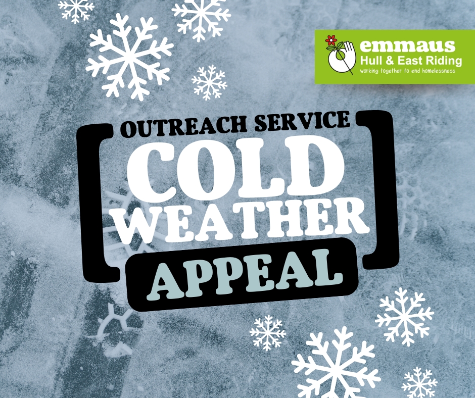 ⚠️Can you support our Cold Weather Appeal for essential items to share with people who are sleeping rough? 

We need... 
☑️ Warm and waterproof clothing
☑️ Sleeping bags
☑️ Men’s XL clothing
☑️ New men’s underwear
☑️ Non-perishable food

❄️ More info: emmaus.org.uk/hull/donate-go…