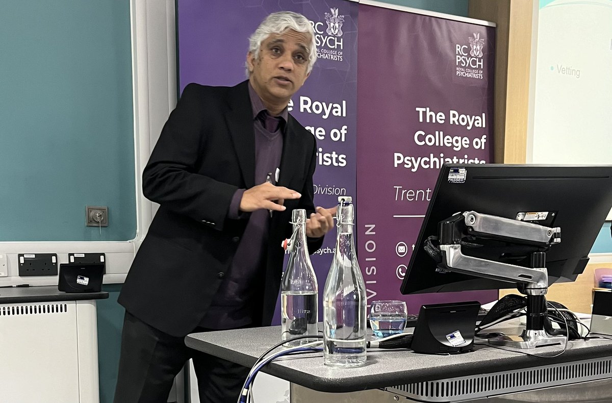 RCPsych Trent (@rcpsychtrent) on Twitter photo Following <a href="/haltaiar/">Hasanen Al-Taiar</a> is the very engaging Dr Senthil Mahalingam, who is discussing interface issues facing community addiction teams in forensic settings. Following <a href="/haltaiar/">Hasanen Al-Taiar</a> is the very engaging Dr Senthil Mahalingam, who is discussing interface issues facing community addiction teams in forensic settings.