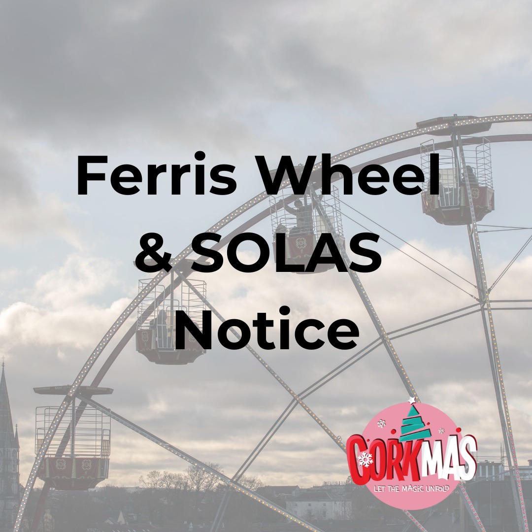 Both SOLAS and the Ferris Wheel will not be in operation today Friday, December 9th due to anticipated high winds.

The Ferris Wheel will reopen tomorrow Saturday 7th but the SOLAS will remain closed until Sunday 8th.

Thank you for your understanding.